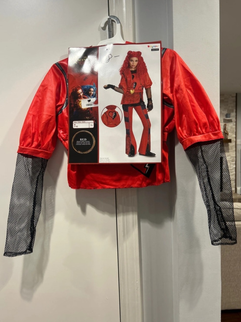 Disney descendants Red and Black Kids Superhero Costume Top